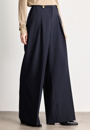 AVERY WIDE LEG TROUSERS - Broek - dark navy