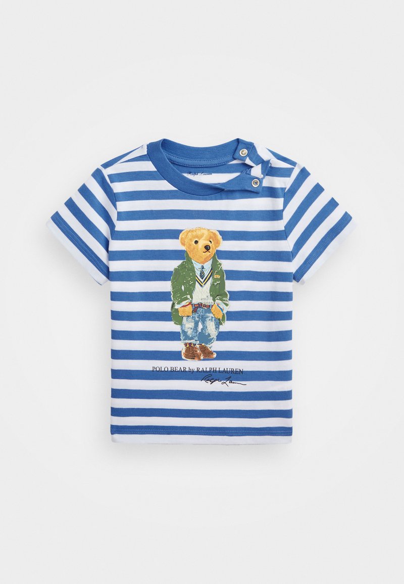 Babyhug Half Sleeves Cut & Sew Polo T-Shirt F1 Car Print - Navy Blue main image 0