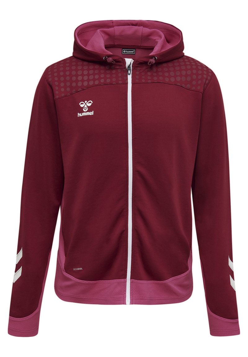 Hummel Sweater met rits rood