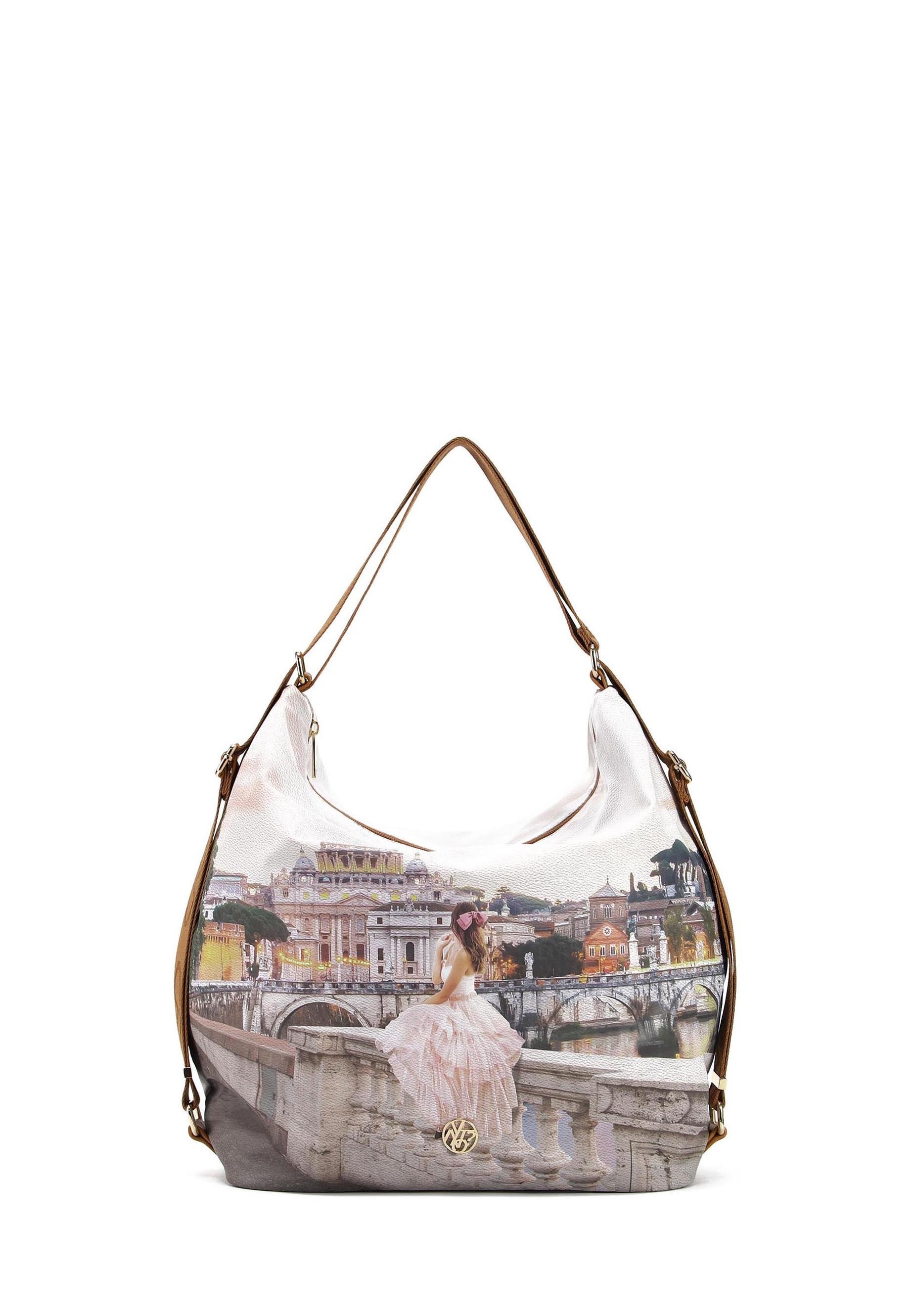 Y Not? Borsa a mano rome princess/rosa screziato