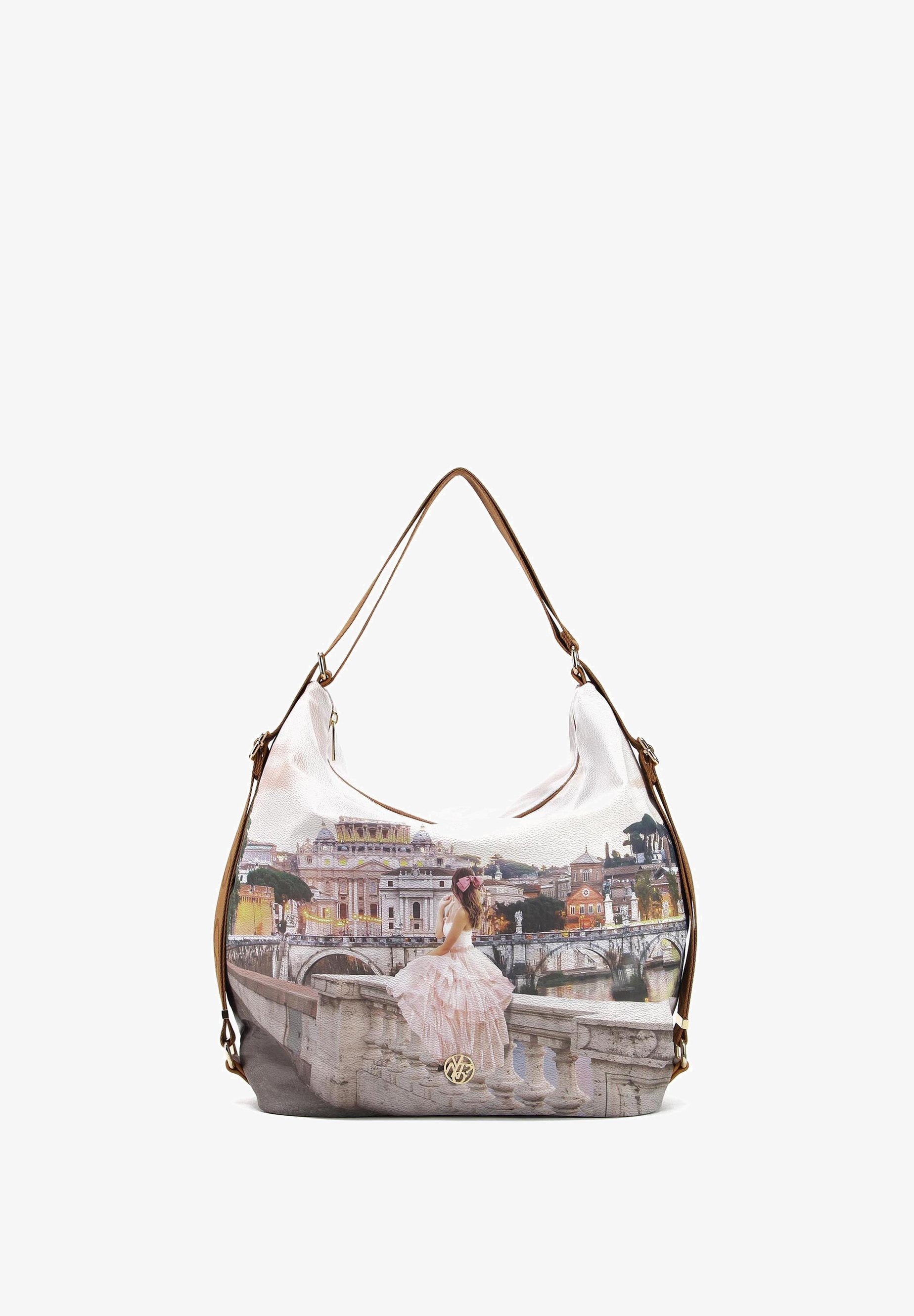 Y Not? Borsa a mano rome princess/rosa screziato