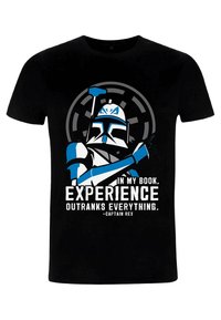 Star Wars STAR WARS: CLONE WARS OUTRANKS EVERYTHING UNISEX - Camiseta estampada - black