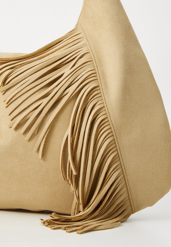 FRINGED - Handbag - sand3