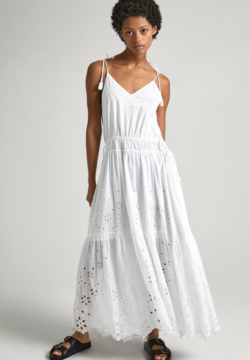 Pepe Jeans Maxi-jurk wit Pepe Jeans Maxi-jurk wit