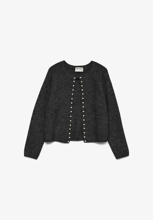 Vero Moda, CARDIGAN AWMALENE KNIT CARDIGAN - Gilet - dark grey melange