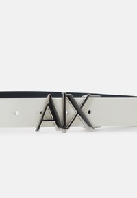 Armani Exchange BELT UNISEX - Pásek - white/navy