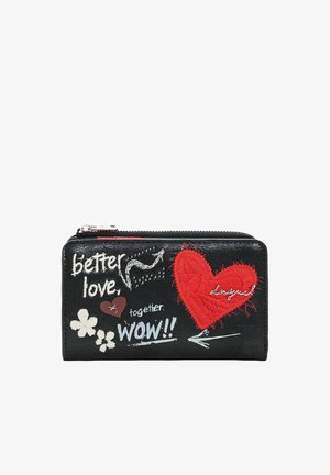 Desigual, MEDIUM EMBROIDERED WALLET - Portafoglio - black