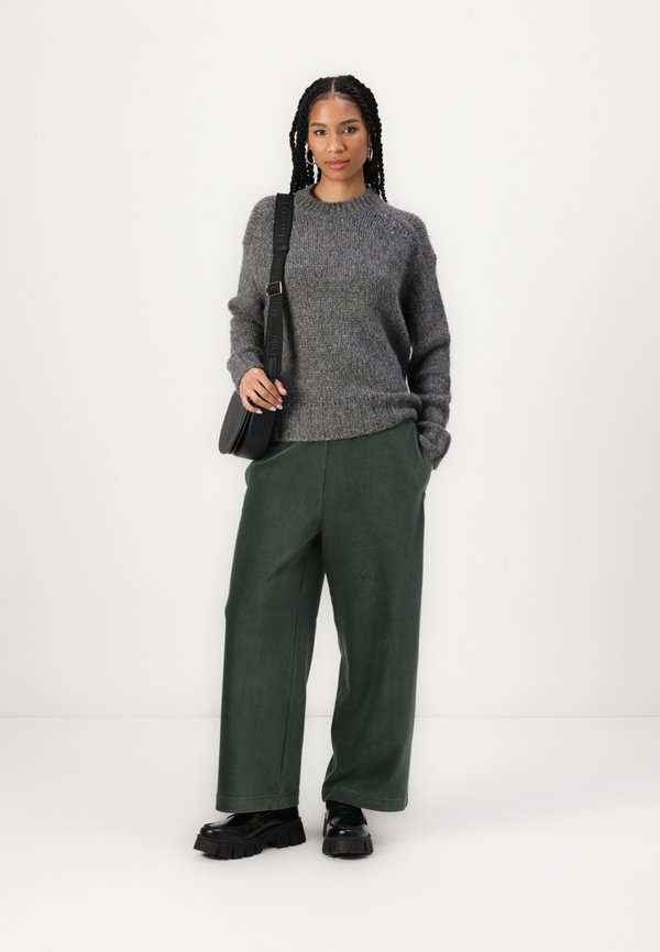 CREW NECK LONG SLEEVE CHUNKY - Jumper - dark shadow melange4