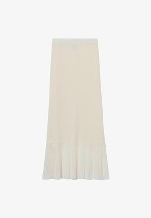 Claudie Pierlot, KNITTED SKIRT - Falda acampanada - ecru