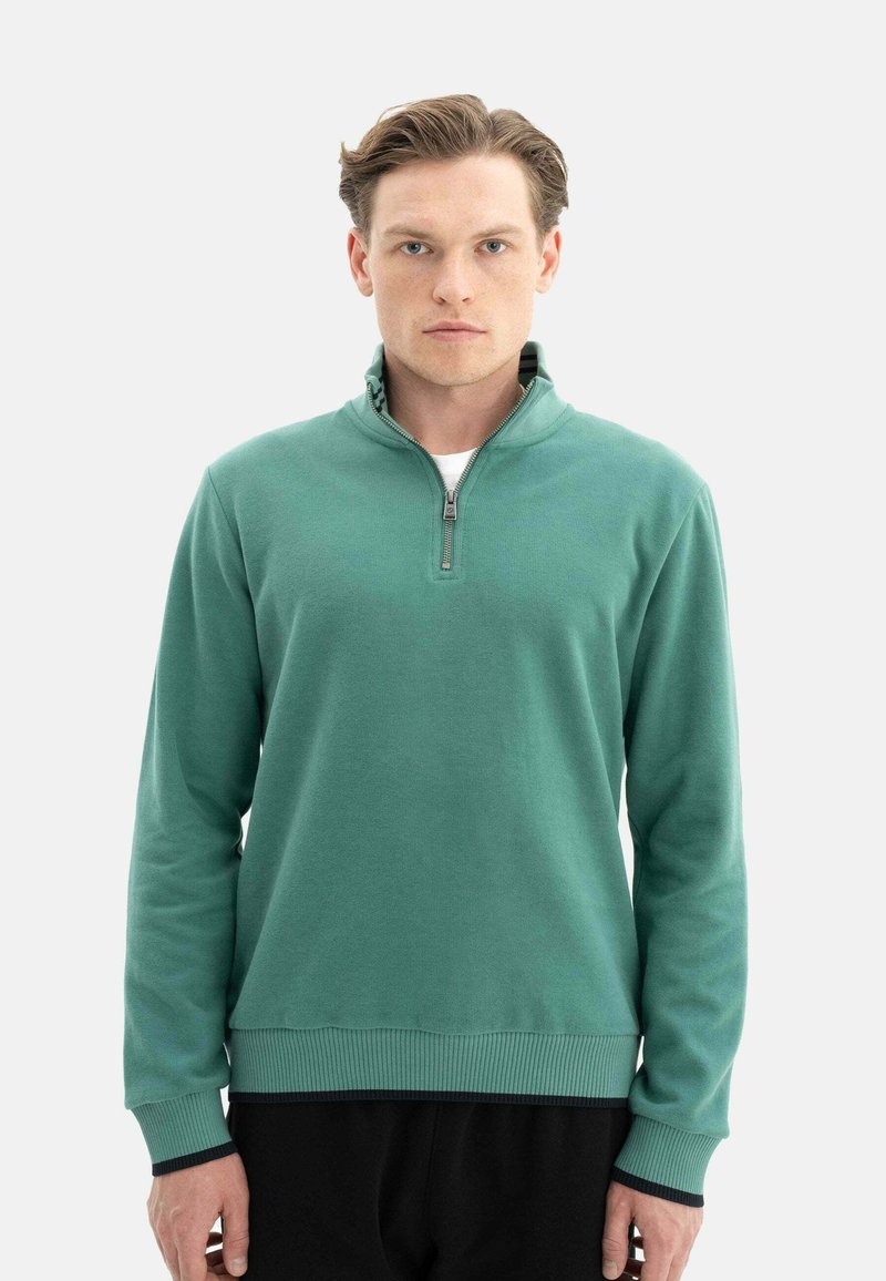 Arma HALF ZIP HIGH NECK Sweatshirt leaf green/grün Zalando.at