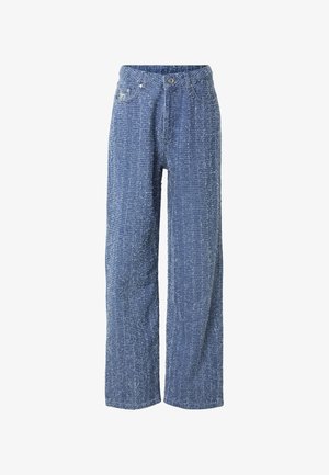 Karl Kani, SIGNATURE DISTRESSED JEANS - Jeans Straight Leg - vintage blue
