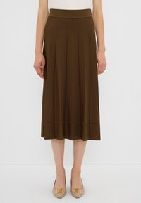 Áčková sukně - khaki