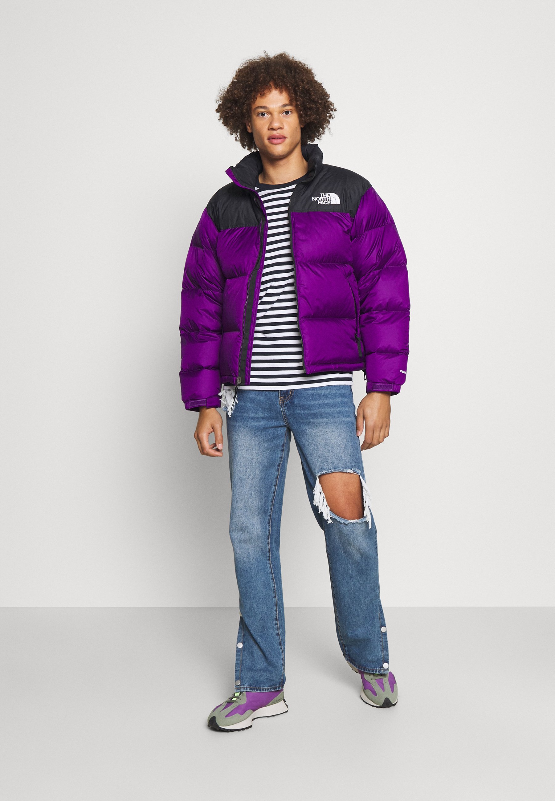 north face jacket purple