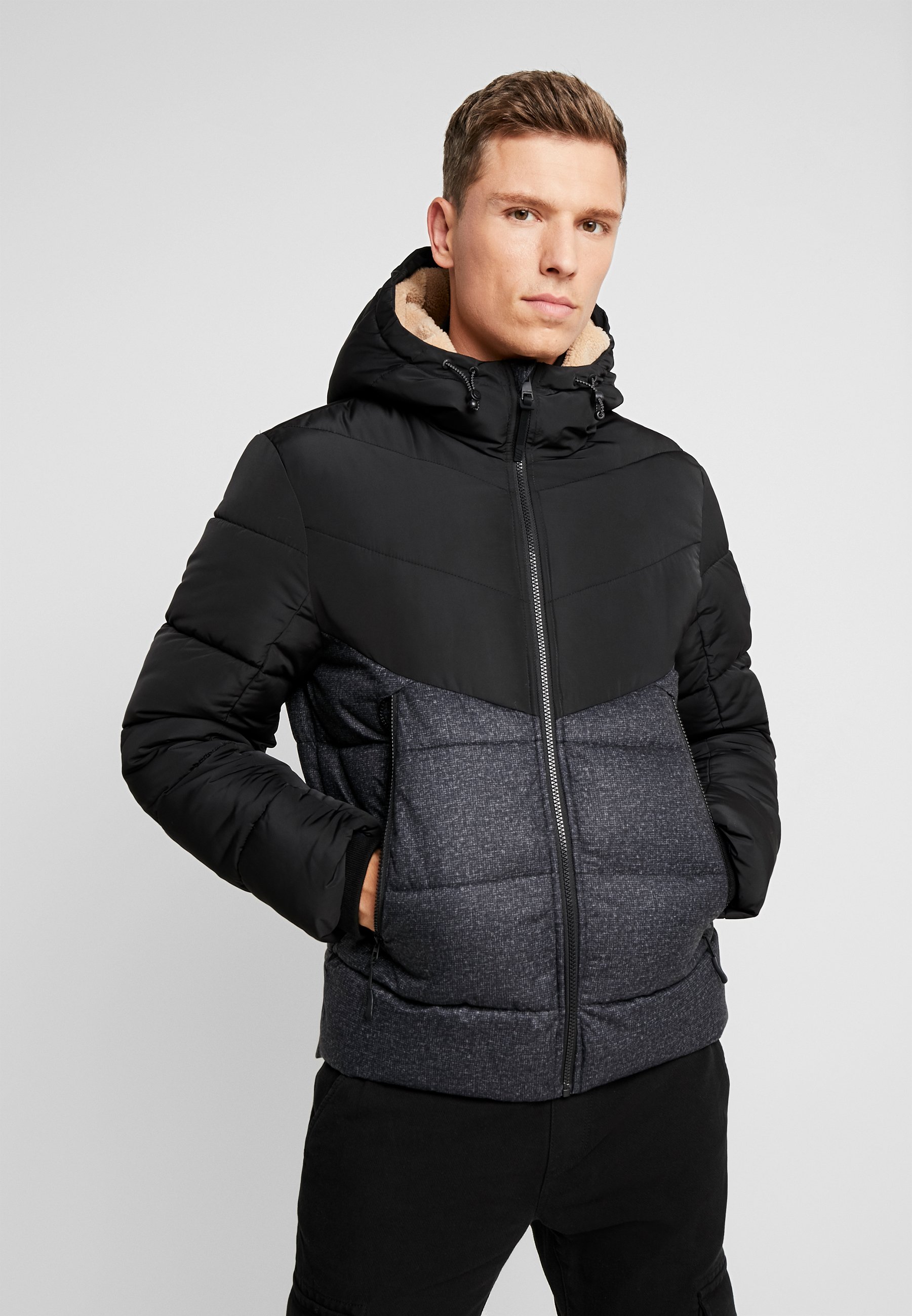 TOM TAILOR DENIM HEAVY PUFFER JACKET Vinterjakke grey TOM TAILOR DENIM HEAVY PUFFER JACKET Vinterjakke sky