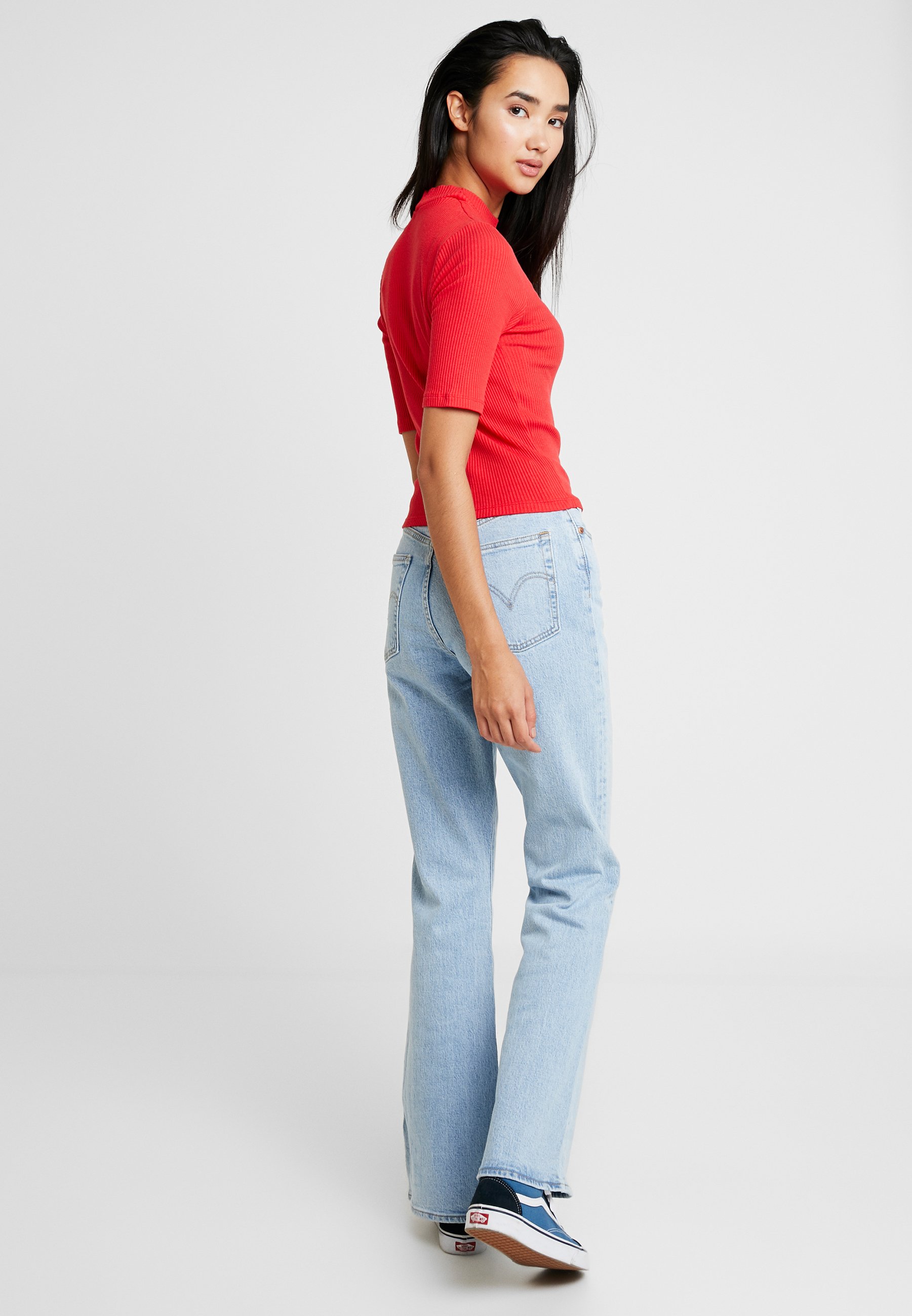 Levi's® RIBCAGE FLARE Bukse tango lightlyseblå denim Levi's® RIBCAGE FLARE Bukse tango lightlyseblå denim