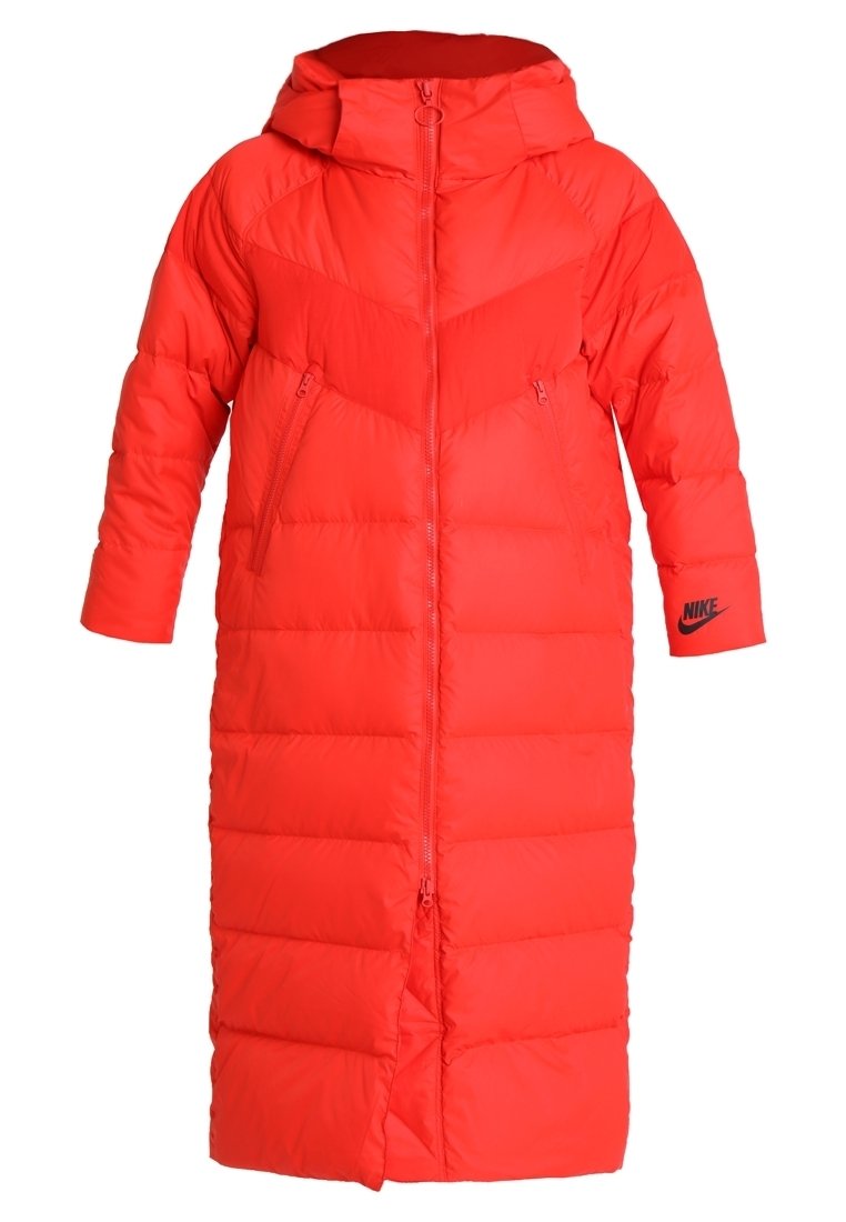 orange nike bubble coat