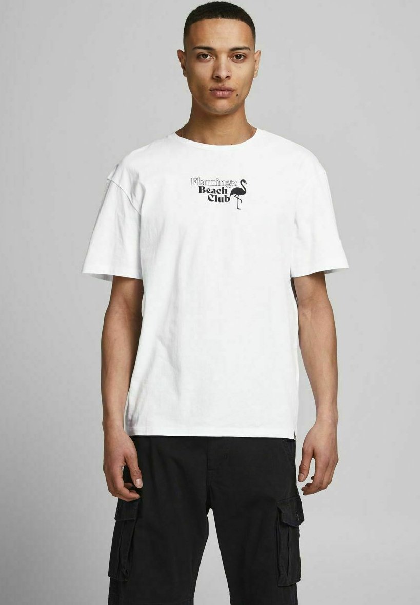 Jack \u0026 Jones T-Shirt print - white/weiß 