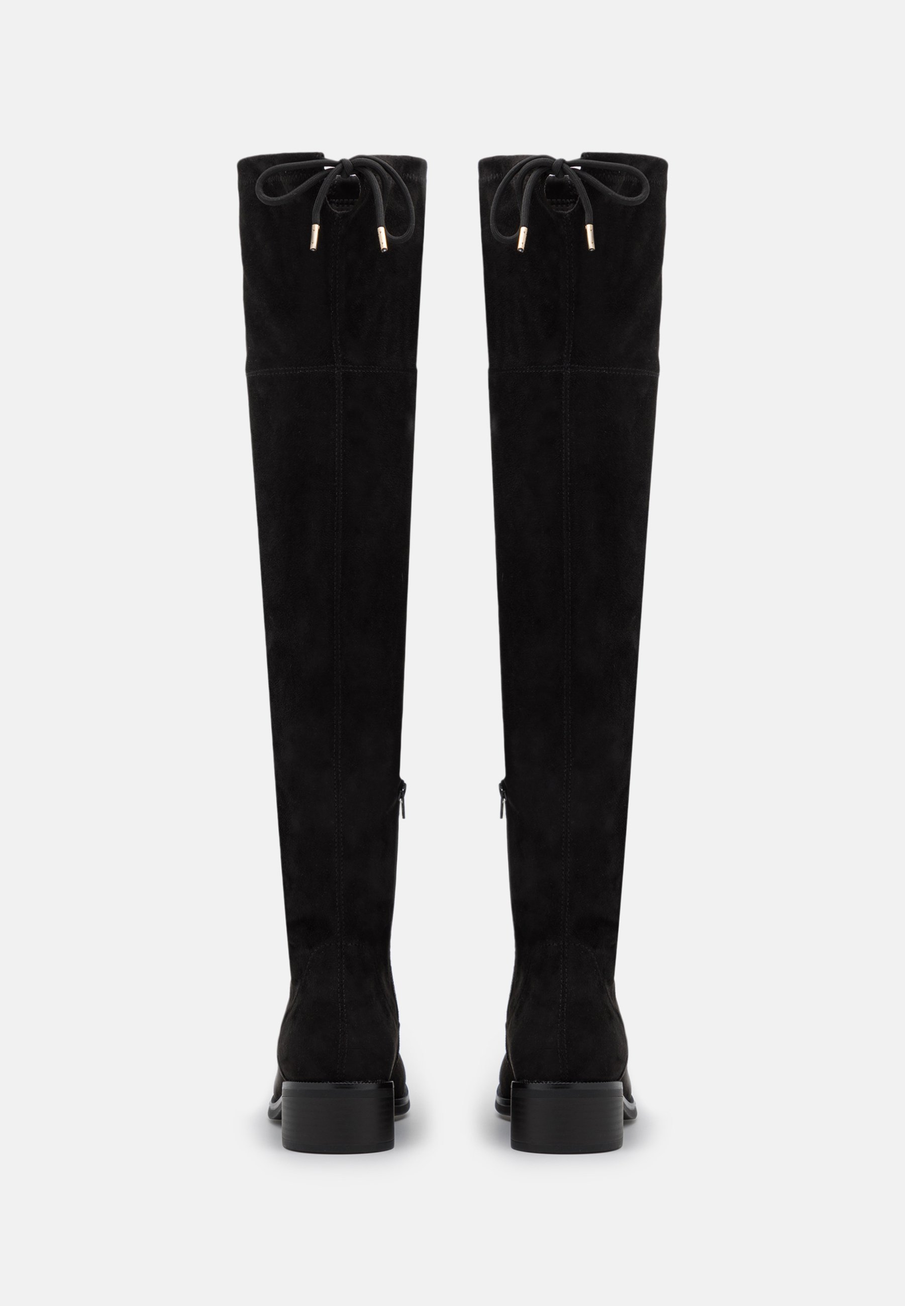 Overknees Schwarz Overknees S Oliver S Oliver SchnÃ¼rstiefel Damen