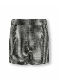 Svart och vit rutiga shorts med en skräddarsydd passform, med sidofickor och en mjuk tygstruktur. Mideröjd design.
