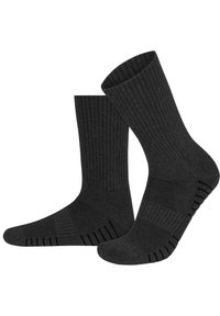 Normani 4 PACK MIT POLSTERSOHLE UND KOMFORTBUND - Socken - anthrazit