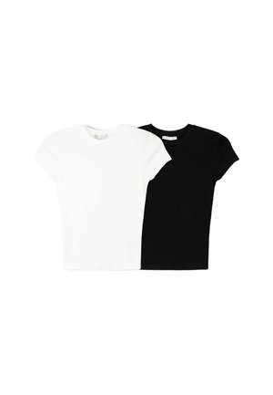 SHORT SLEEVE ROUND NECK - 2-PACK - Základné tričko - white