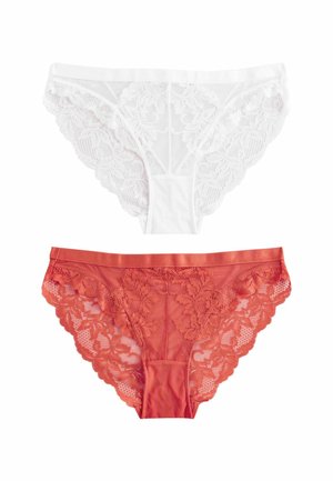 Next HIGH LEG 2 PACK - Briefs - white rust