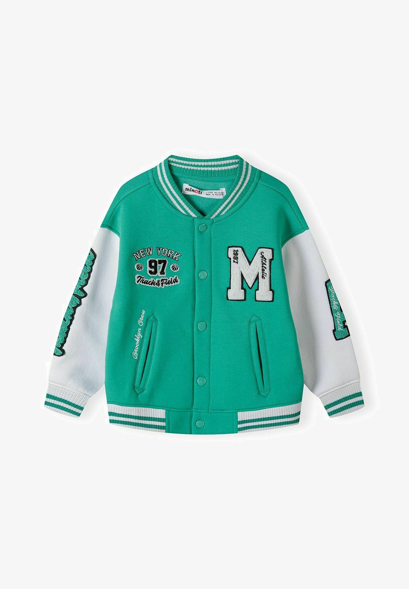 Jersey Green Jacket Baseball Letterman Zalando Baseball Jacket