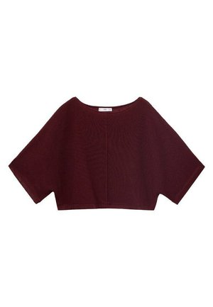 Mango Basic T-shirt - bordeaux