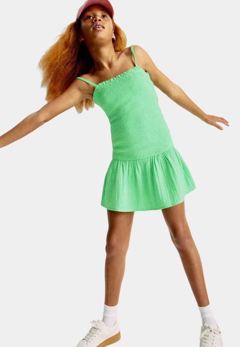 Marks & Spencer SHIRRED - Day dress - green - Zalando