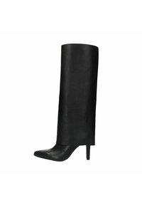 MIT UMSCHLAG - Over-the-knee boots - black