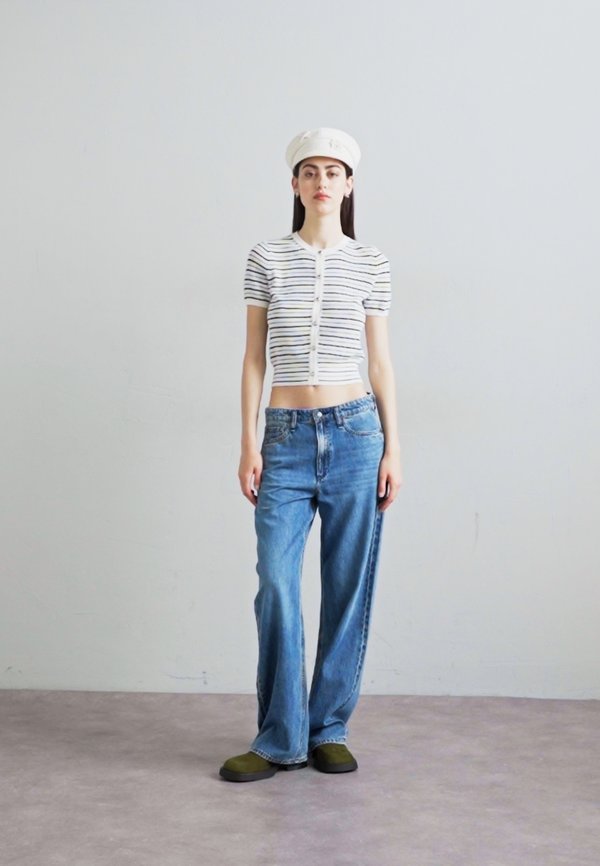 LOGO EMBELLISHED TWEED BAKER BOY  - Cap - ivory3