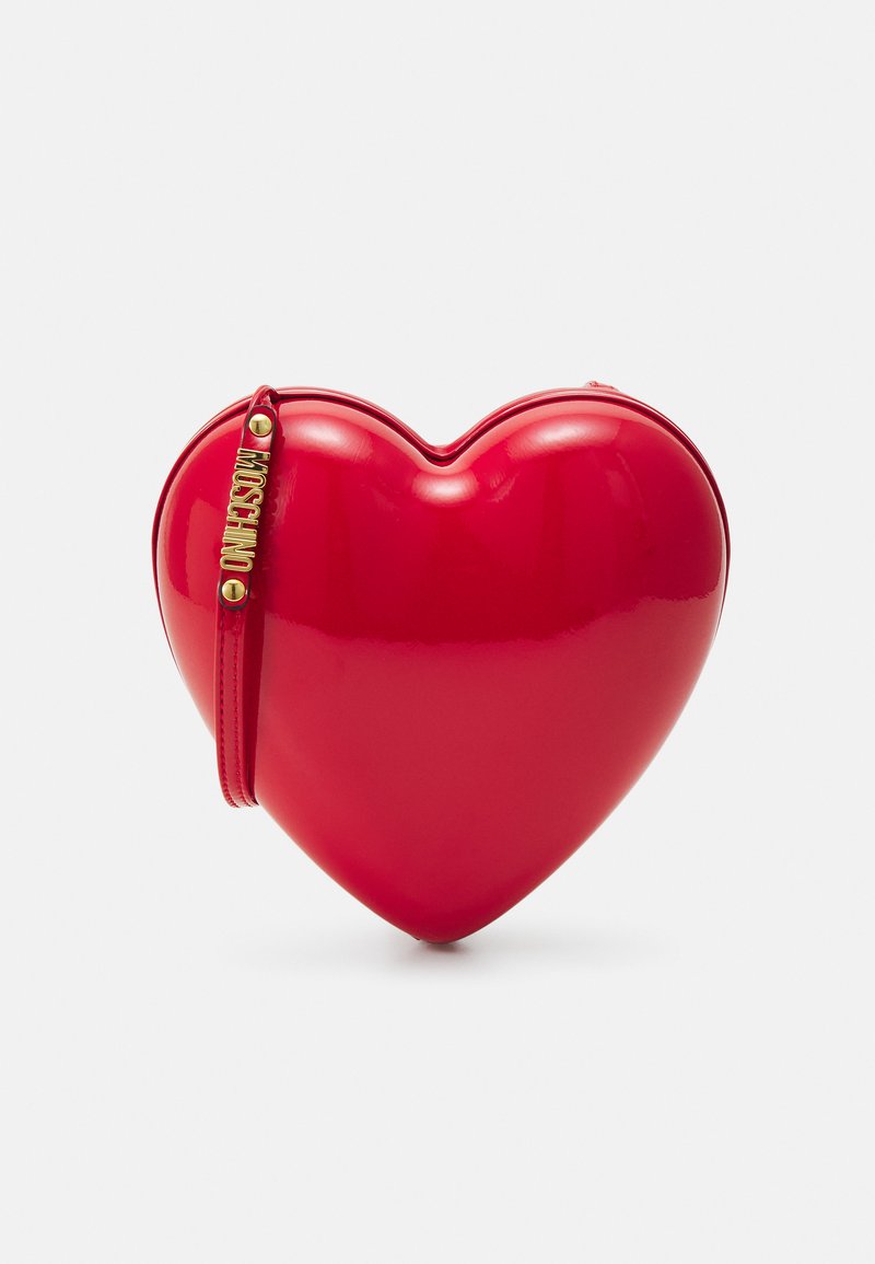 MOSCHINO - HEARTBEAT BAG - Rokassoma - red, Palielināt