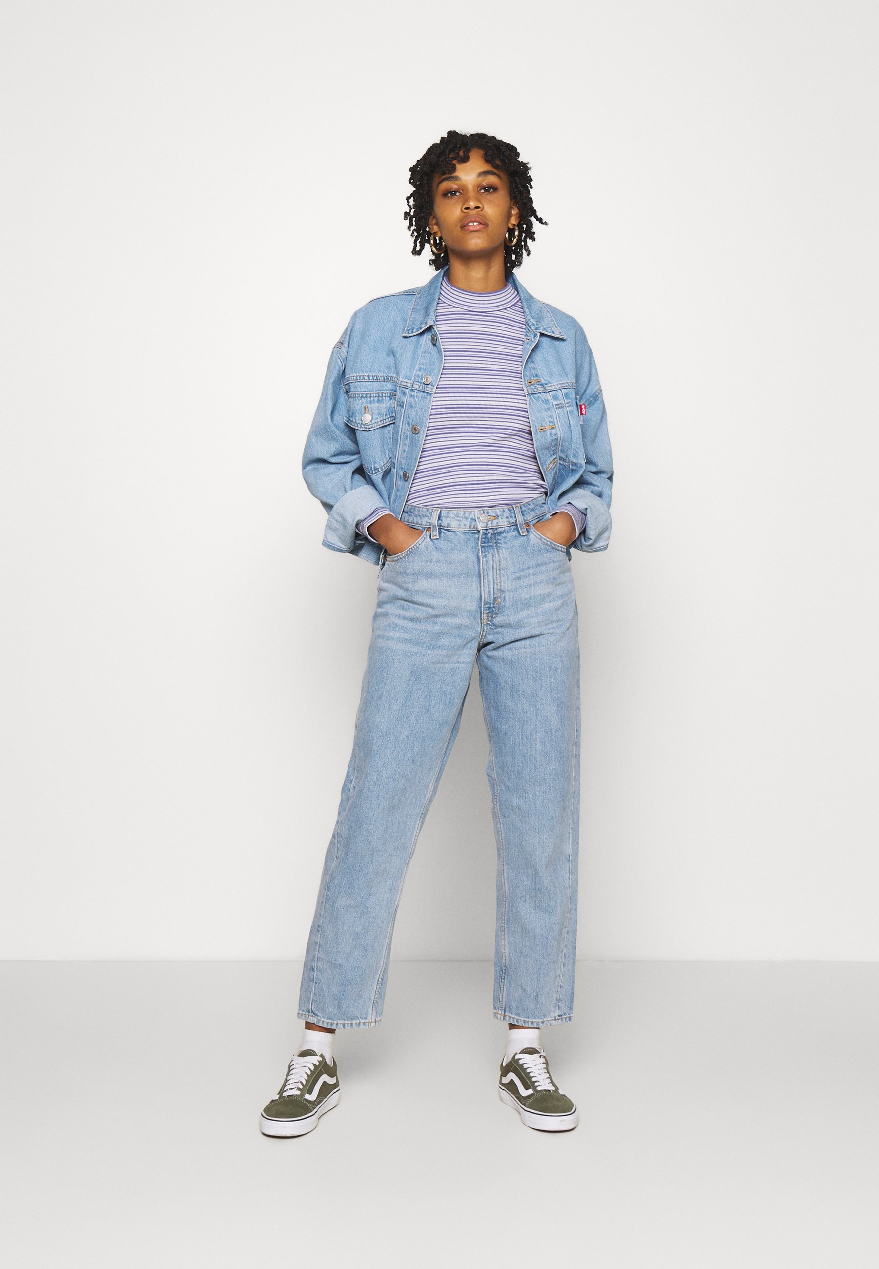 Monki Straight leg jeans - blue medium 