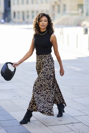 LASCANA Nohavice - braun-bedruckt