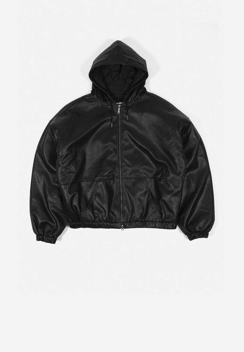 Wasted Paris Imitatieleren jas zwart