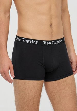 CON SCRITTA GOTICA LOS ANGELES - Boxer aderenti - nero
