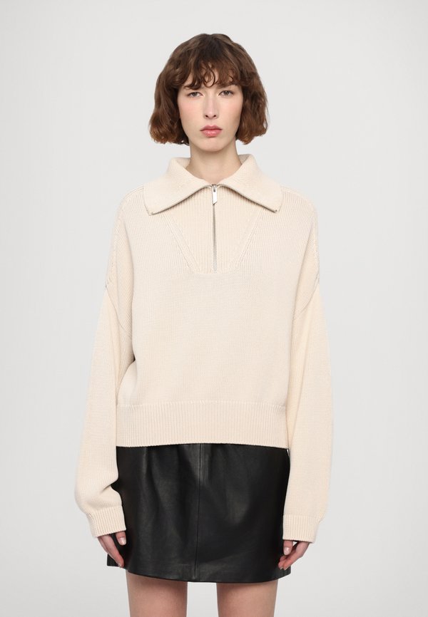 CROPPED TROYER - Jumper - beige