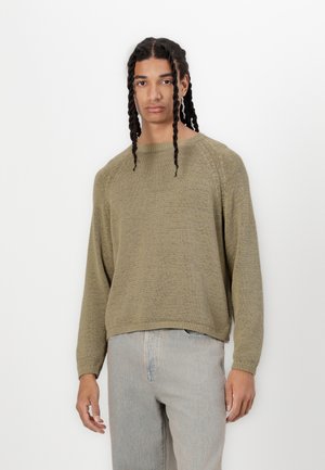 Weekday SERGIO RELAXED  - Strikkegenser - khaki