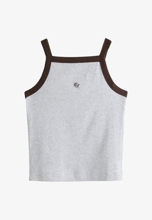 Next, REGULAR FIT - RIBBED THICK STRAP VEST . - Débardeur - grey