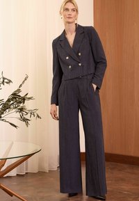 Love & Roses TAILORED WIDE LEG - Kalhoty - navy blue