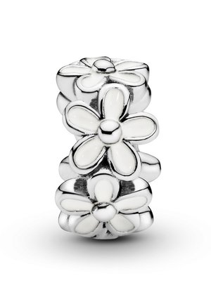 DAISY FLOWER SPACER  - Charm - silver coloured