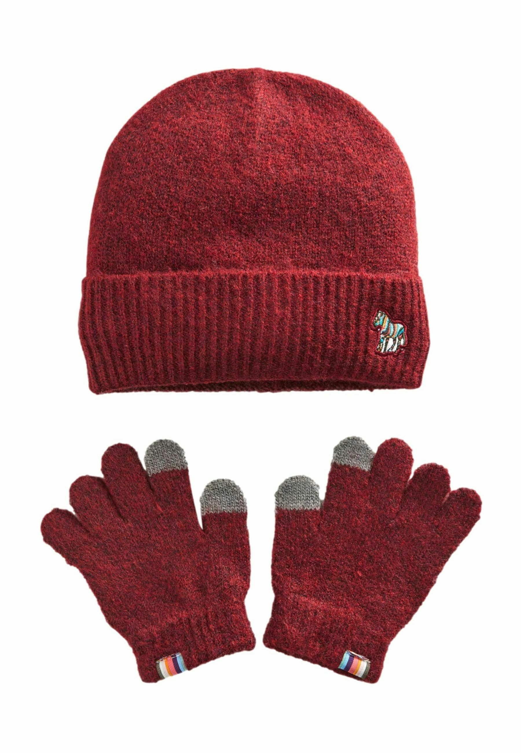 Paul Smith Junior ZEBRA LOGO AND SET Sormikkaat burgundy red