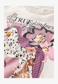 Unausgewählt, ecru/pink unicorn applique
