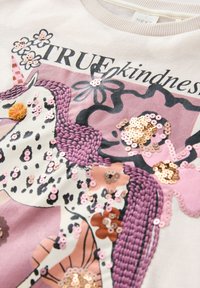 Unausgewählt, ecru/pink unicorn applique