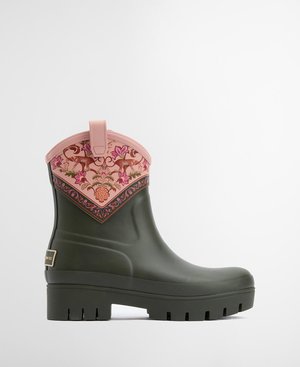 BARBOUR FARM RIO THAIS SHORT - Wellies - olive/muti-coloured