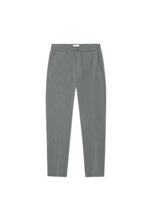 Les Deux, COMO TAPERED DRAWSTRING PANTS - Панталони - grey melange