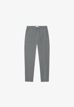 Les Deux, COMO TAPERED DRAWSTRING PANTS - Панталони - grey melange