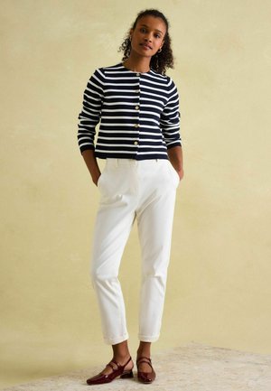 Tom Joule REGULAR FIT - CONSTANCE STRIPED - Strickjacke - navy  white