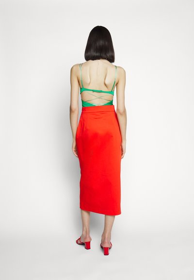 Sara Battaglia TUBINO SKIRT - Falda de tubo - aperol