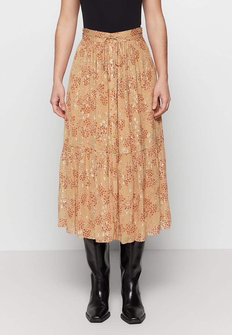 Vanessa Bruno A-lijn rok beige Vanessa Bruno A-lijn rok beige